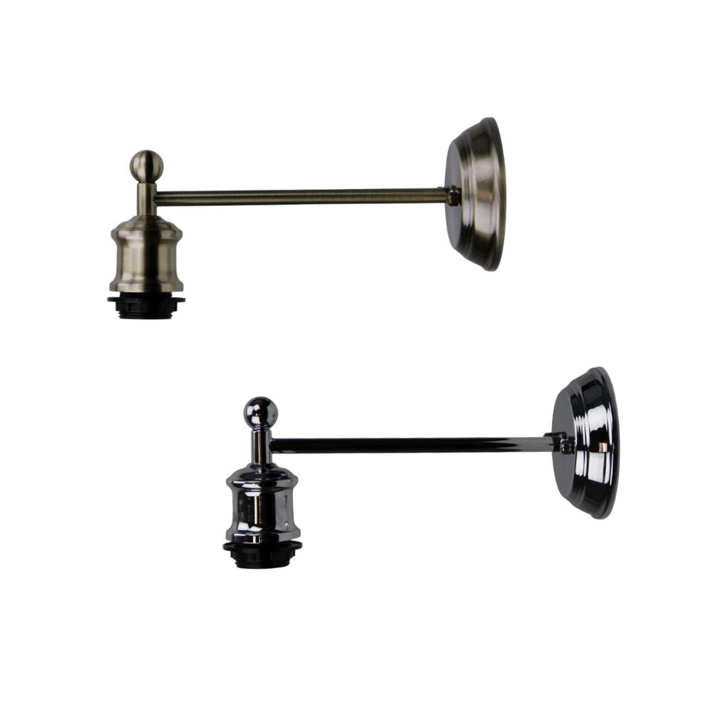 Oriel BOULTON Wall Light - Vintage Metal, Light Chrome-Oriel Lighting-Ozlighting.com.au