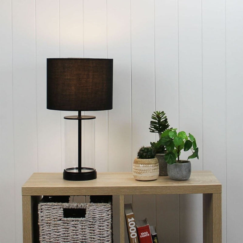 Oriel BRITT - Glass Table Lamp-Oriel Lighting-Ozlighting.com.au