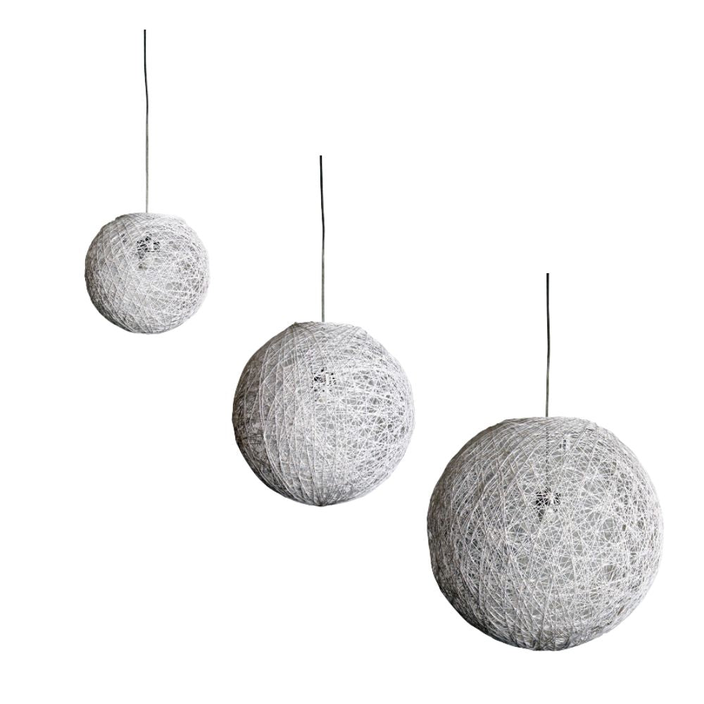 Oriel COCOON Pendant Shade - 1 Light Spun Cotton, IP20-Oriel Lighting-Ozlighting.com.au