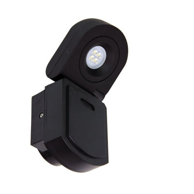 Oriel CURO - 10W LED Exterior Single Head Adjustable Spot Light IP54 Black - 4000K-Oriel Lighting-Ozlighting.com.au