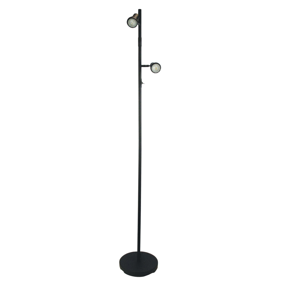 Oriel DAXAM - 2x7W LED Twin Adjustable Floor Lamp 5000K-Oriel Lighting-Ozlighting.com.au