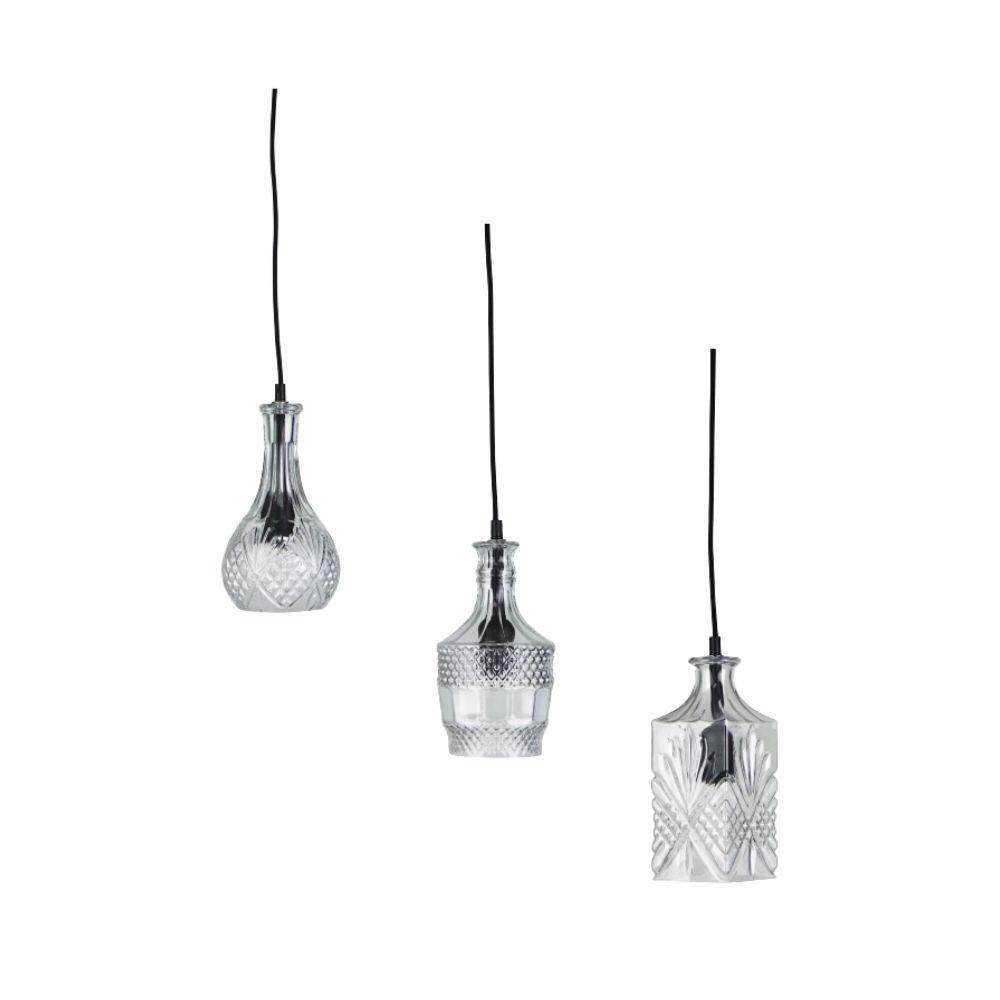 Oriel DECANT Pendant - 1 Light Vintage Cut Glass-Oriel Lighting-Ozlighting.com.au