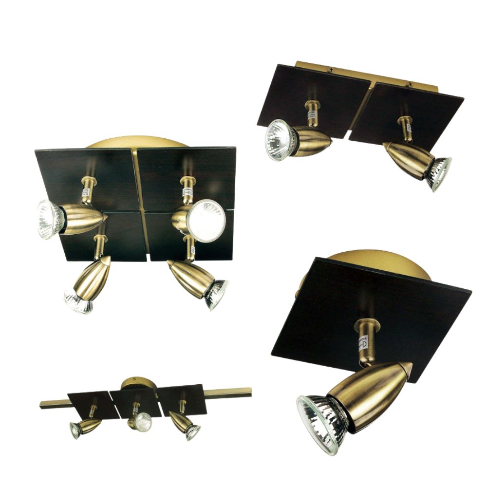 Oriel DEN Spotlight - 1/2/3/4 Light Metal GU10-Oriel Lighting-Ozlighting.com.au