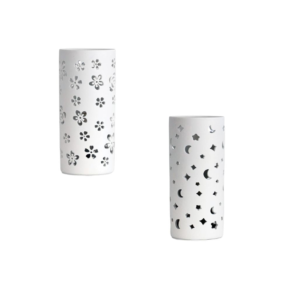 Oriel DIANNA Lamp - 25W, Ceramic, with Floral Or Astral Pattern-Oriel Lighting-Ozlighting.com.au