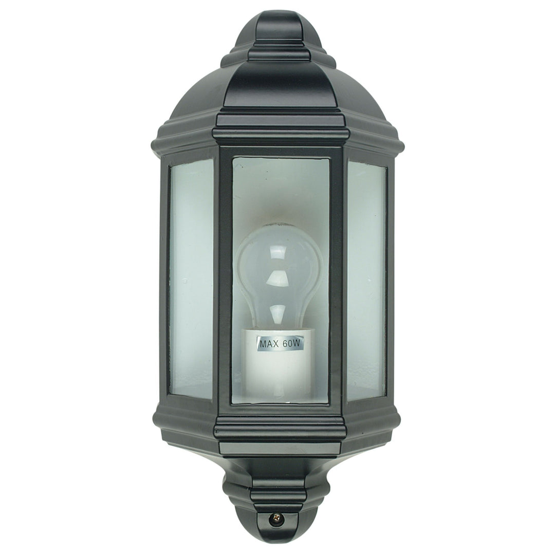 Oriel FENCHURCH - 1 Light Half Exterior Traditional Outdoor Wall Bracket Light IP44-Oriel Lighting-Ozlighting.com.au