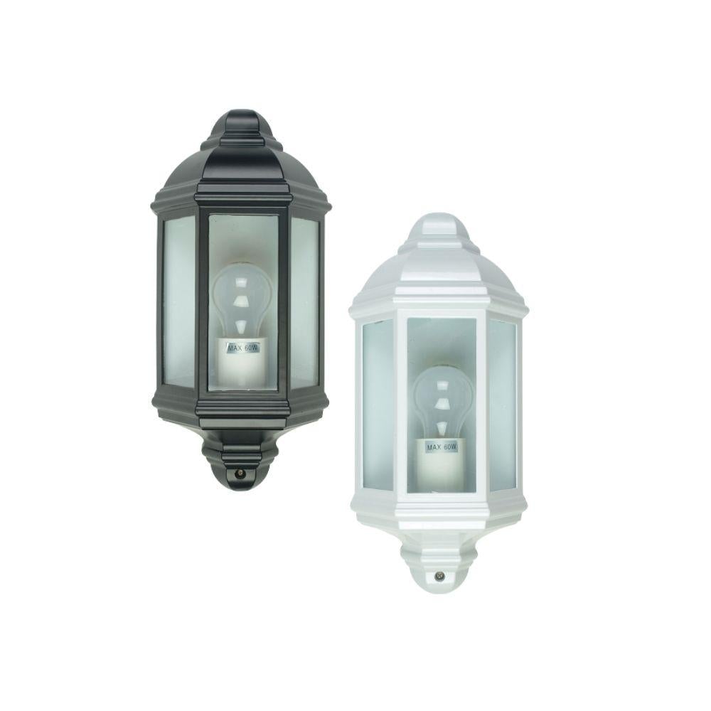 Oriel FENCHURCH Outdoor Wall Light - 1 Light Half Traditional, IP44-Oriel Lighting-Ozlighting.com.au