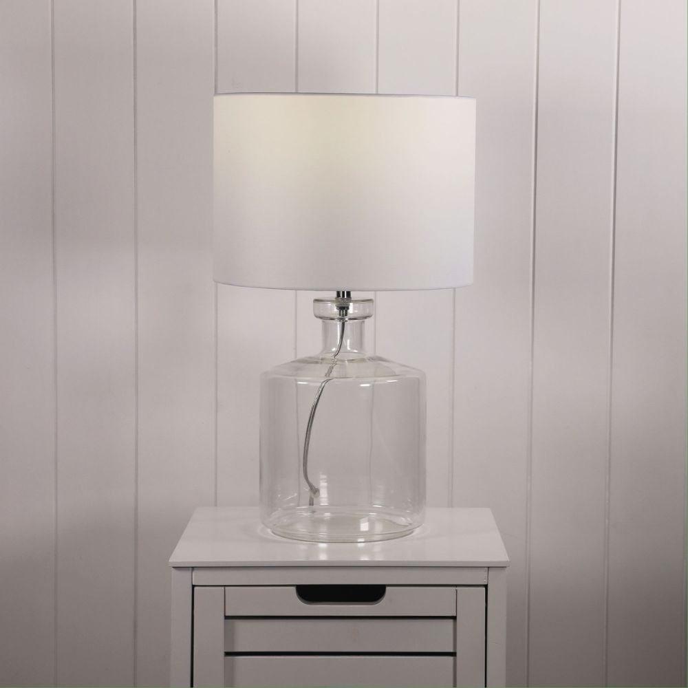 Oriel FERMO Table Lamp - Clear Glass-Oriel Lighting-Ozlighting.com.au