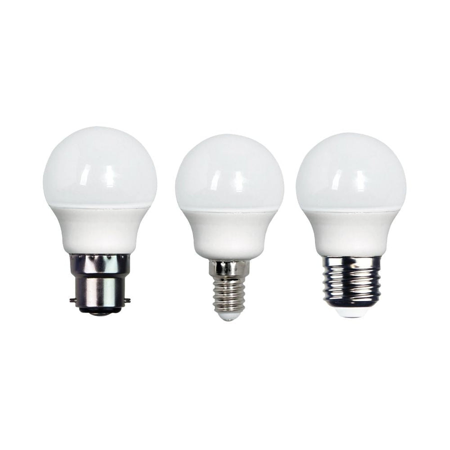 Oriel GLOBE-FANCY-ROUND - 5W Non-Dimmable Fancy Round LED Globe - B22/E14/E27-Oriel Lighting-Ozlighting.com.au