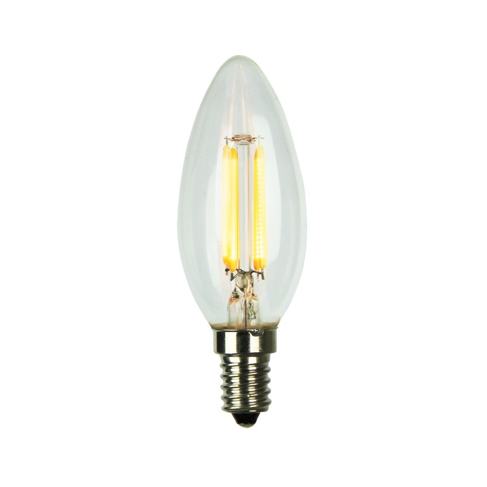 Oriel GLOBE-LF-C35 LED Globe - 4W, Filament Dimmable, B22/E14-Oriel Lighting-Ozlighting.com.au