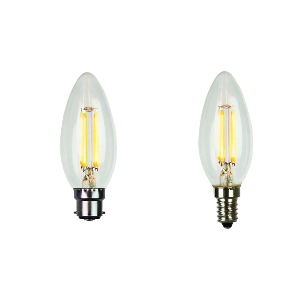 Oriel GLOBE-LF-C35 LED Globe - 4W, Filament Dimmable, B22/E14-Oriel Lighting-Ozlighting.com.au