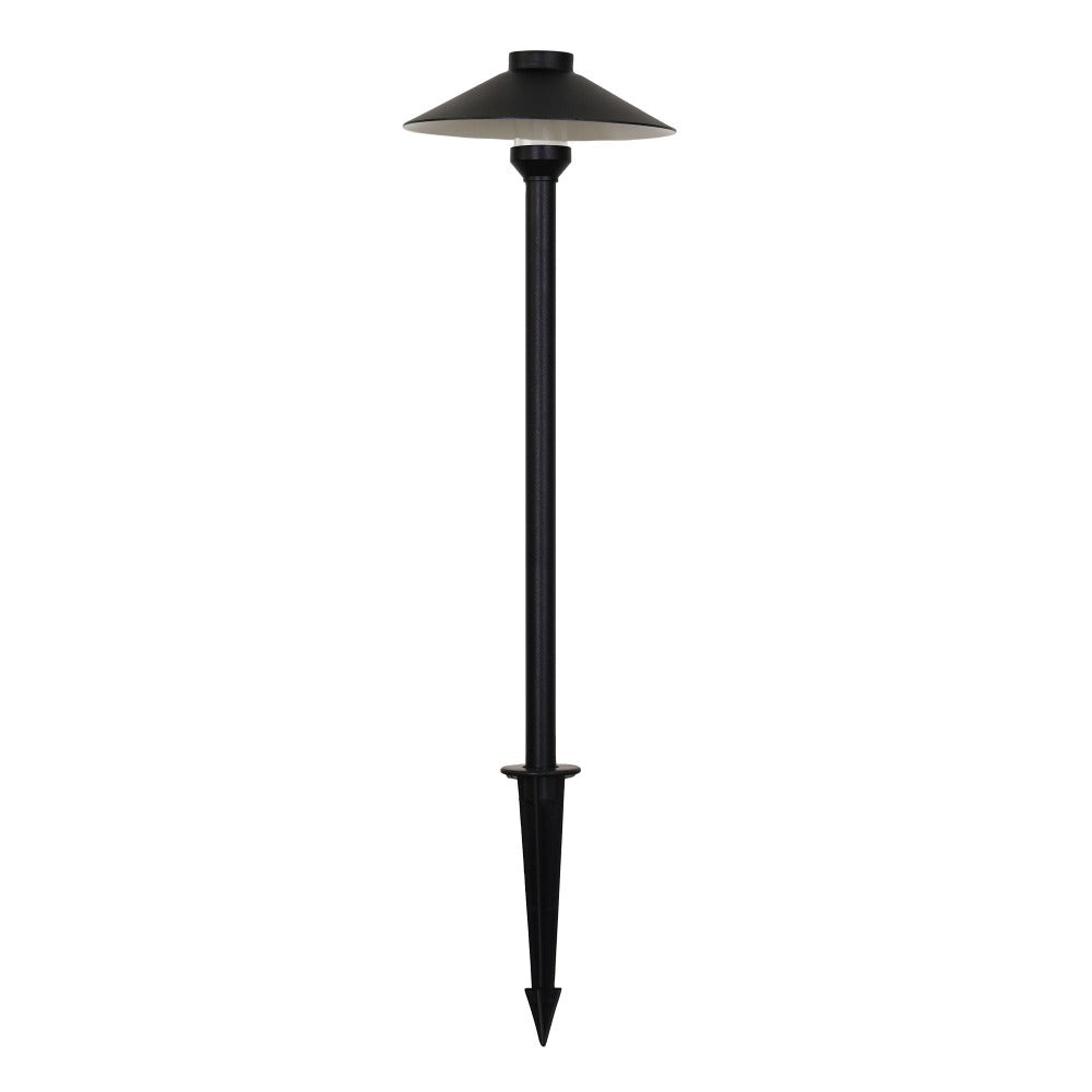 Oriel GOYA - G4 12V DC Exterior Garden Hooded Spike Path Light IP44 - DRIVER REQUIRED-Oriel Lighting-Ozlighting.com.au