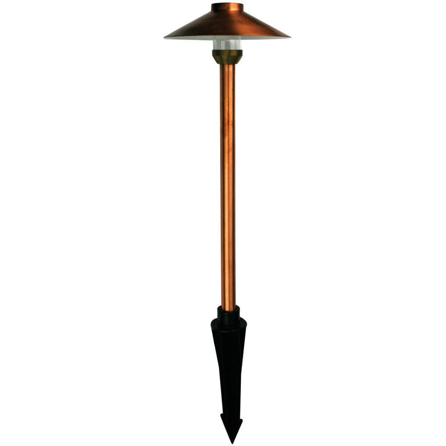 Oriel GOYA - G4 12V DC Exterior Hooded Spike Path Light IP44 Copper - DRIVER REQUIRED-Oriel Lighting-Ozlighting.com.au