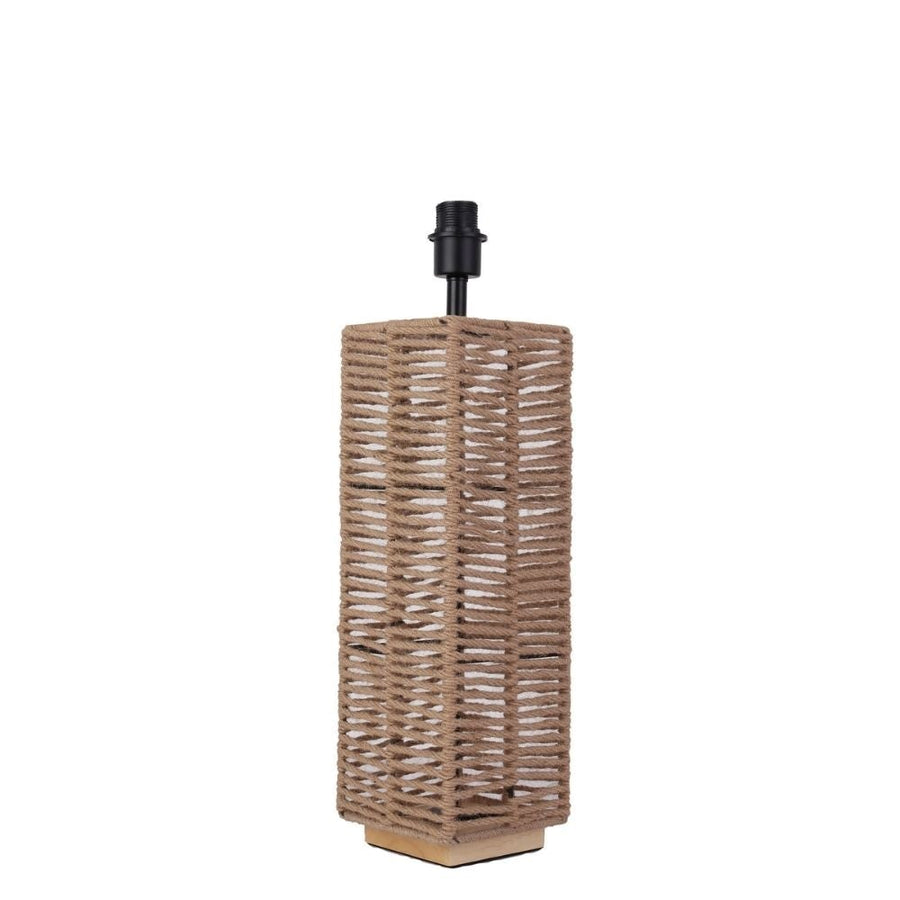 Oriel HALYARD - Natural Rope Table Lamp Base Only-Oriel Lighting-Ozlighting.com.au