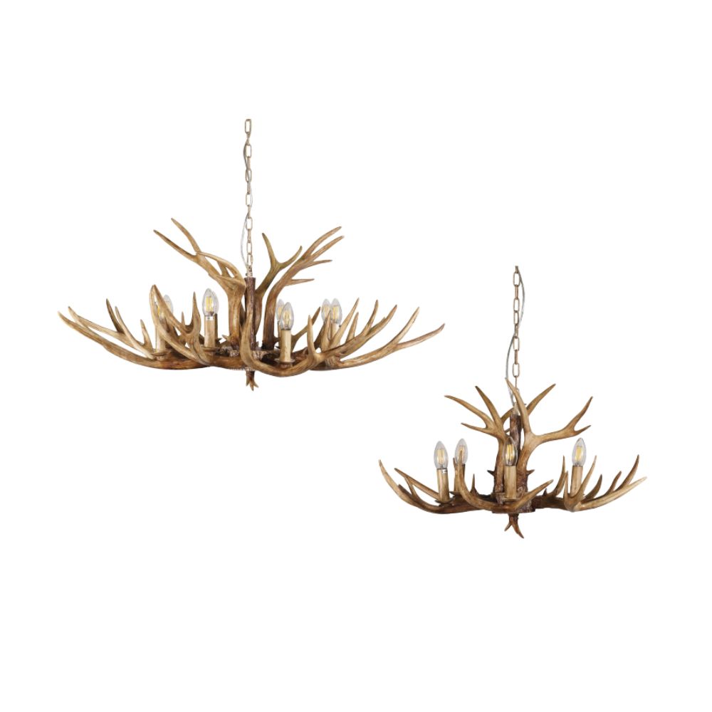 Oriel HYORT Pendant - 6/8 Light Hand-Painted PolyResin Designer Indoor-Oriel Lighting-Ozlighting.com.au