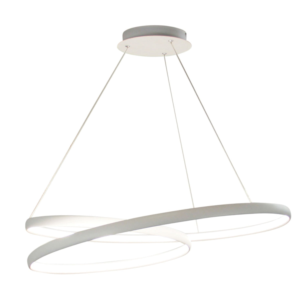Oriel INFINITY LED Pendant - 50W, Modern Spiral Ring, 4000K-Oriel Lighting-Ozlighting.com.au