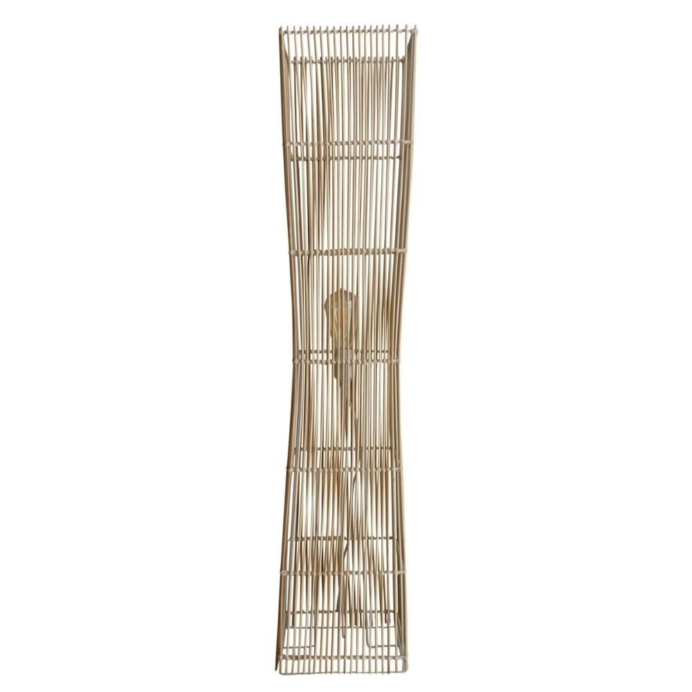 Oriel JAMBI Floor Lamp - Rattan Cane-Oriel Lighting-Ozlighting.com.au
