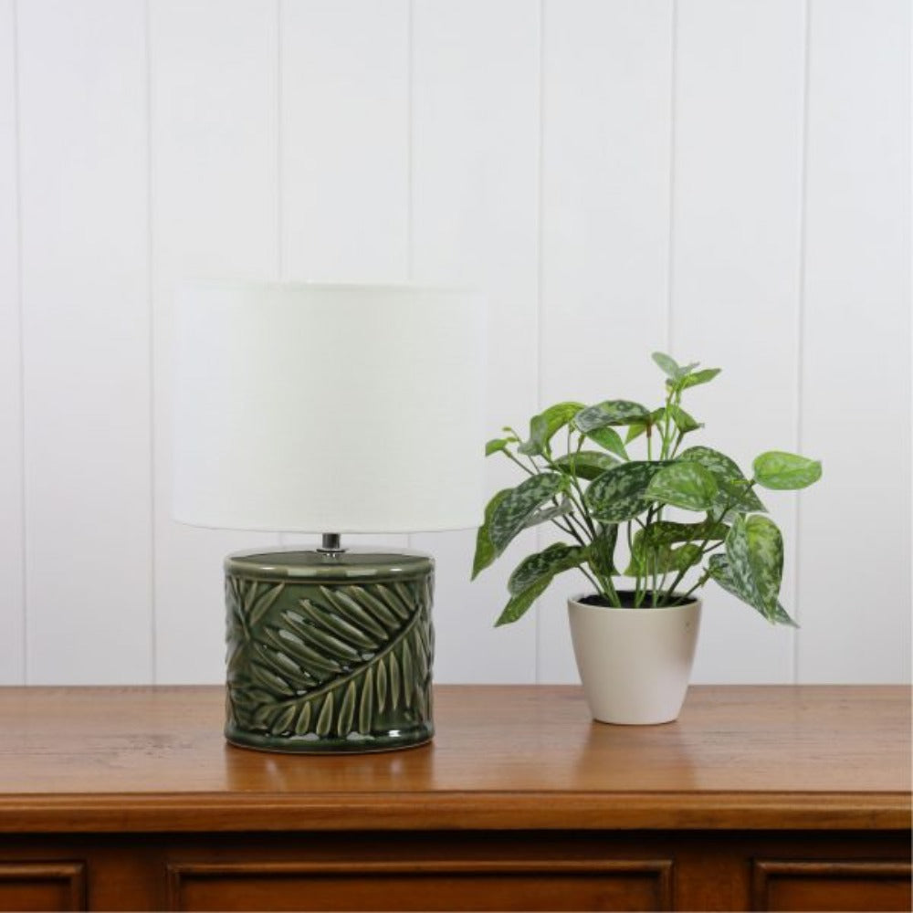Oriel KAI - Ceramic Table Lamp with Shade-Oriel Lighting-Ozlighting.com.au