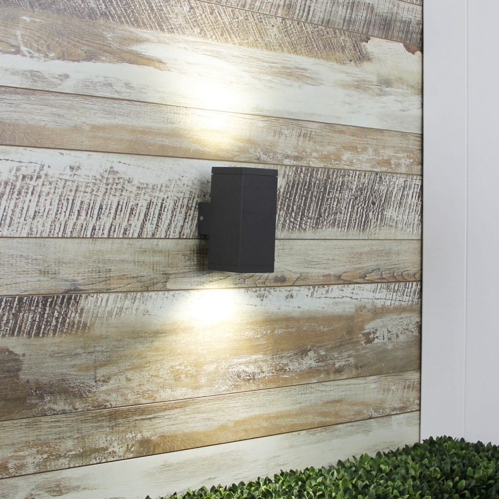 Oriel KUBE Outdoor Wall Light - IP65, Black-Oriel Lighting-Ozlighting.com.au