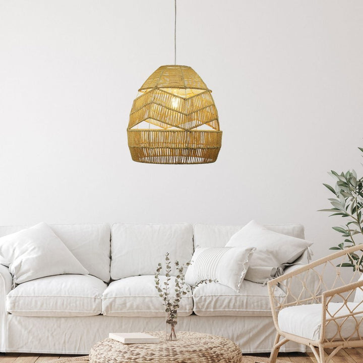 Oriel KUPANG - Natural String Pendant Light Shade Only - SUSPENSION REQUIRED-Oriel Lighting-Ozlighting.com.au