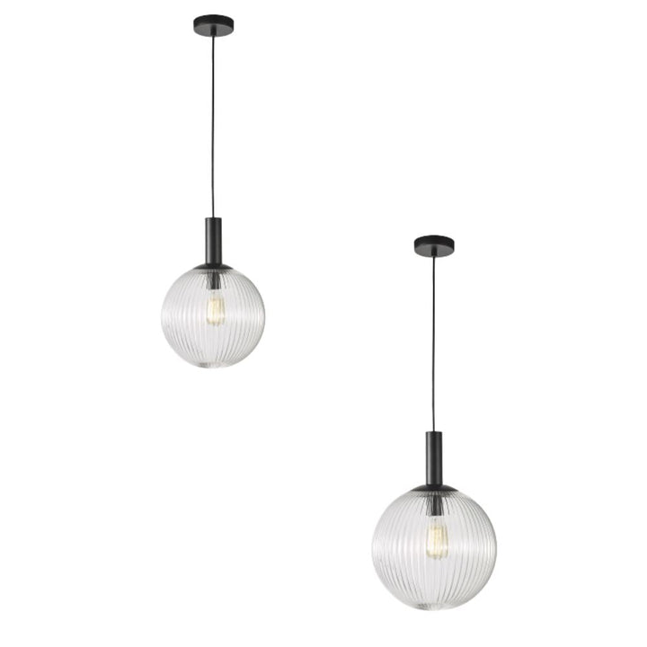 Oriel LEGARNO - 1 Light Clear Glass Pendant-Oriel Lighting-Ozlighting.com.au