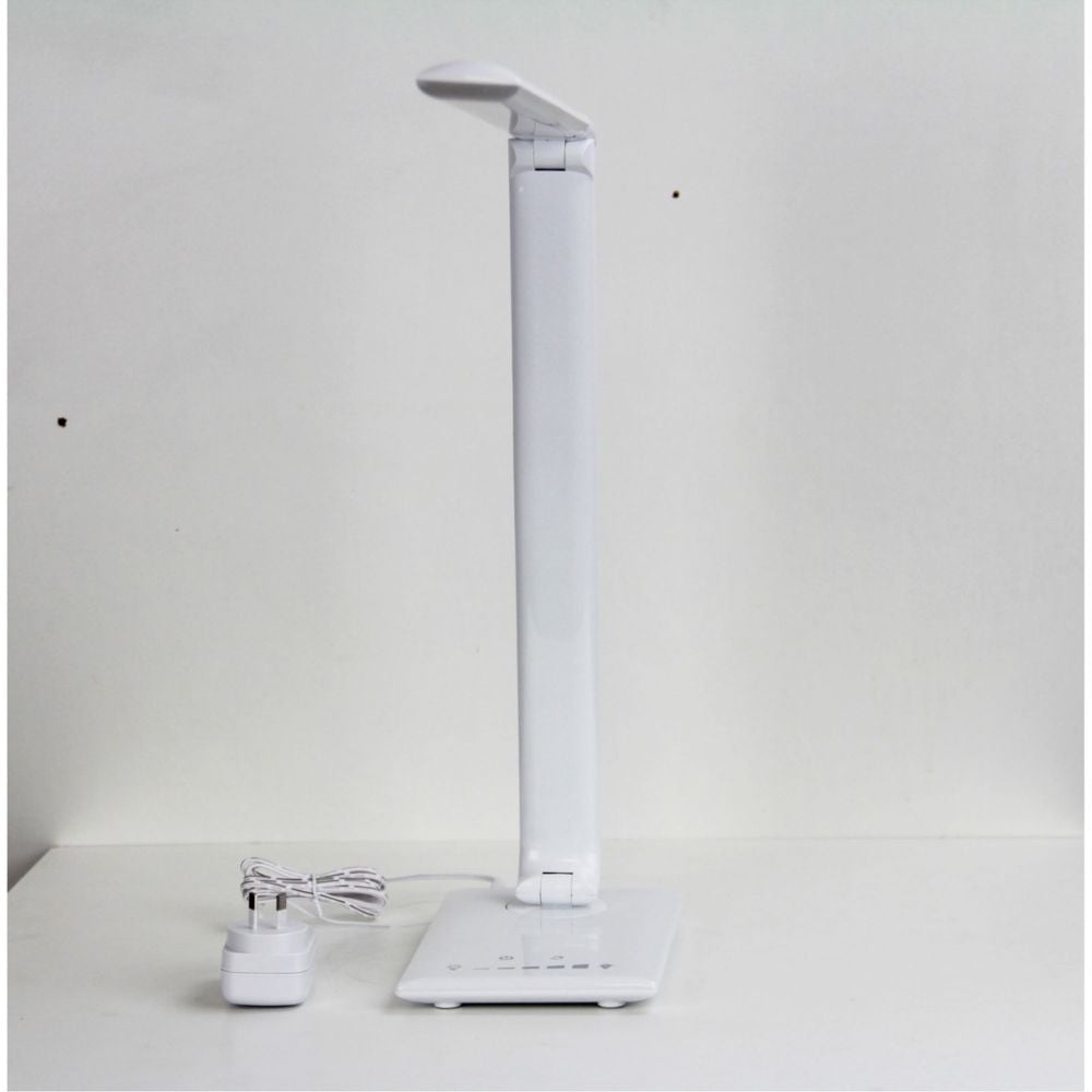 Oriel LUKE Touch LED Desk Lamp - 9W, Dimming Colour Selectable, with USB Port-Oriel Lighting-Ozlighting.com.au
