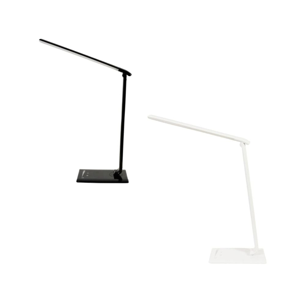 Oriel LUKE Touch LED Desk Lamp - 9W, Dimming Colour Selectable, with USB Port-Oriel Lighting-Ozlighting.com.au