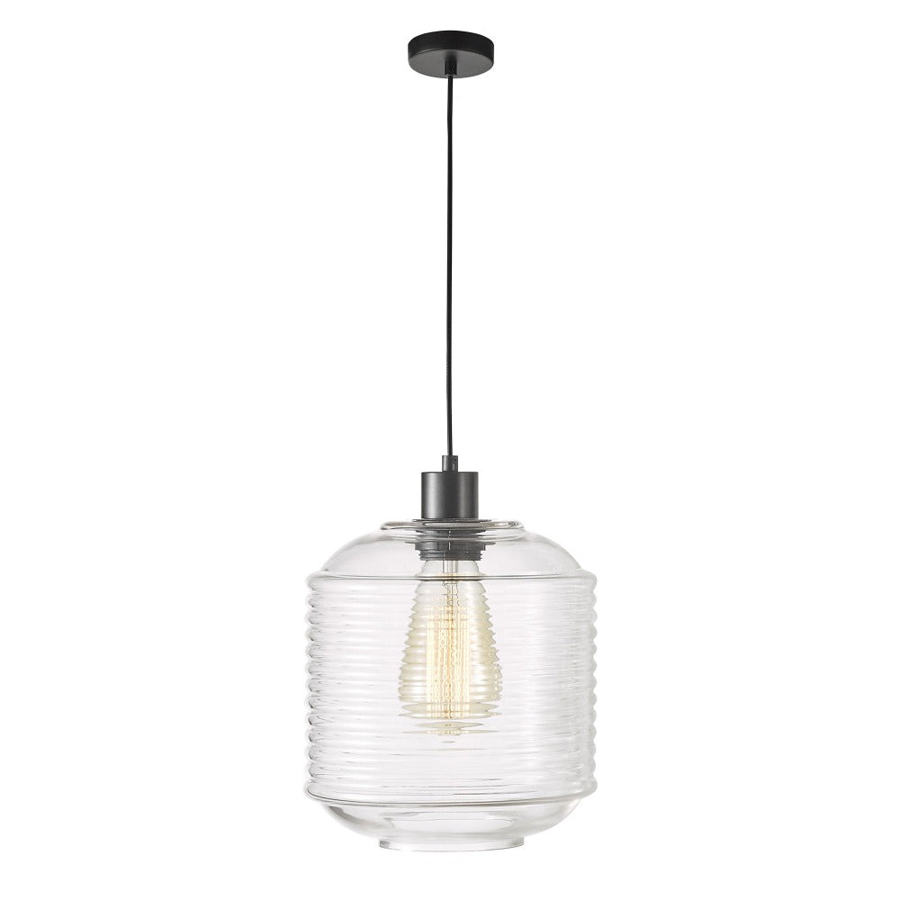 Oriel MARCONI - 1 Light Clear Glass Pendant-Oriel Lighting-Ozlighting.com.au