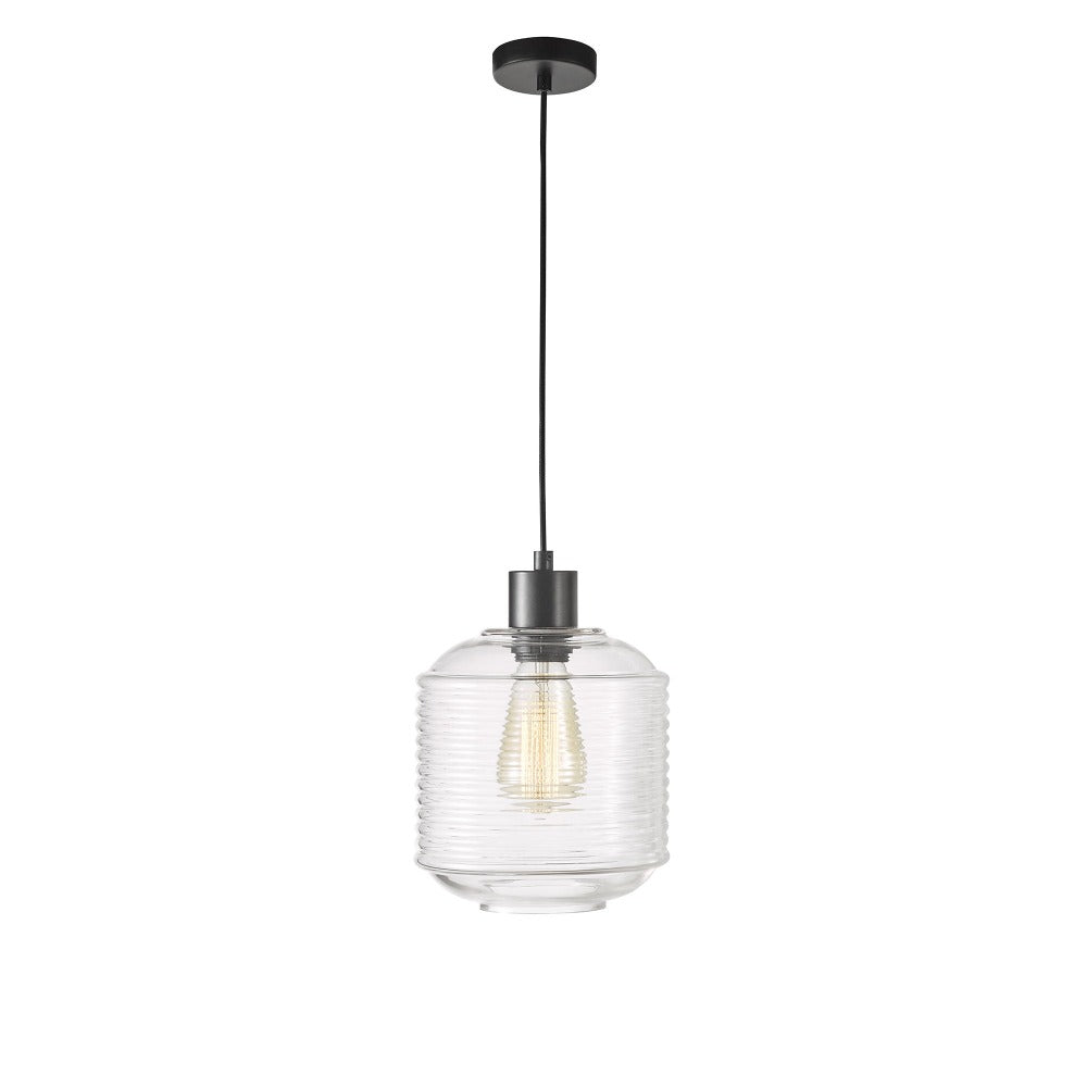 Oriel MARCONI Pendant - 1 Light Clear Glass-Oriel Lighting-Ozlighting.com.au