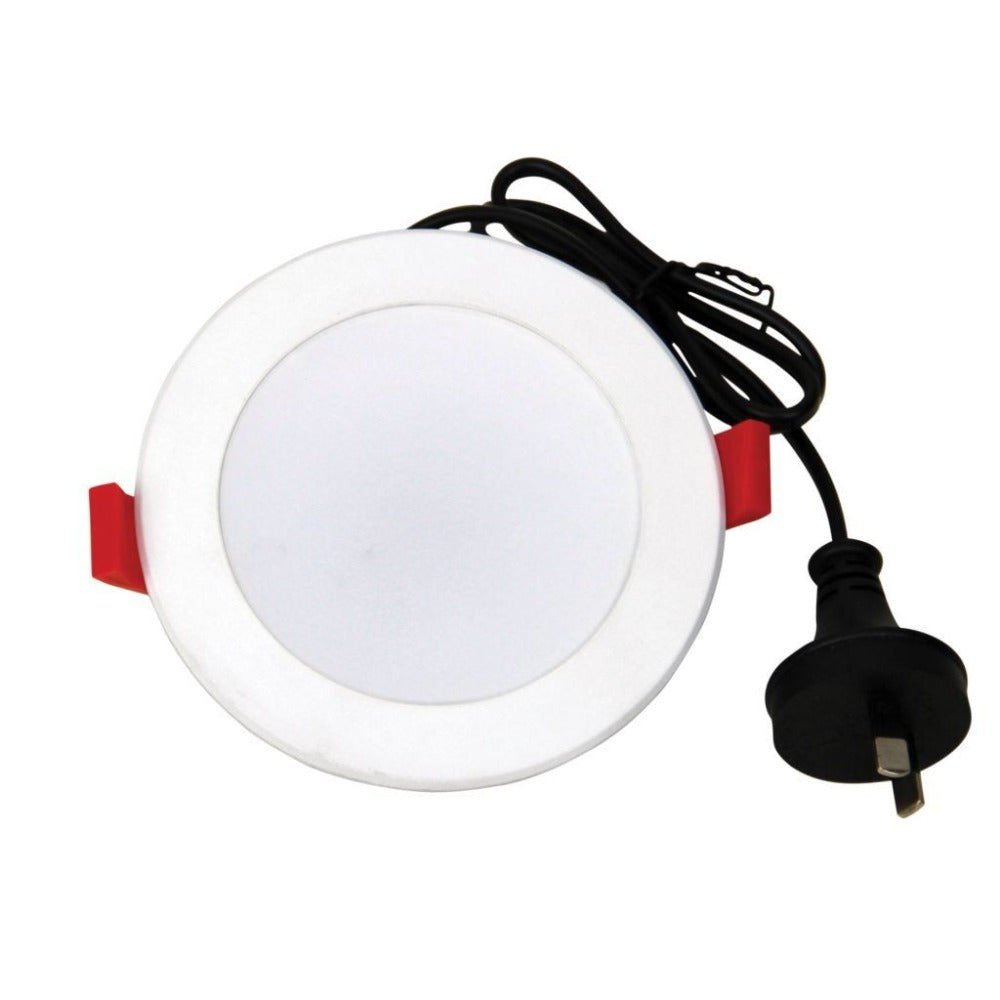 Oriel MARS LED Downlight - 10W/15W, Tri-Colour Dimmable Flat Face PC, IP44-Oriel Lighting-Ozlighting.com.au