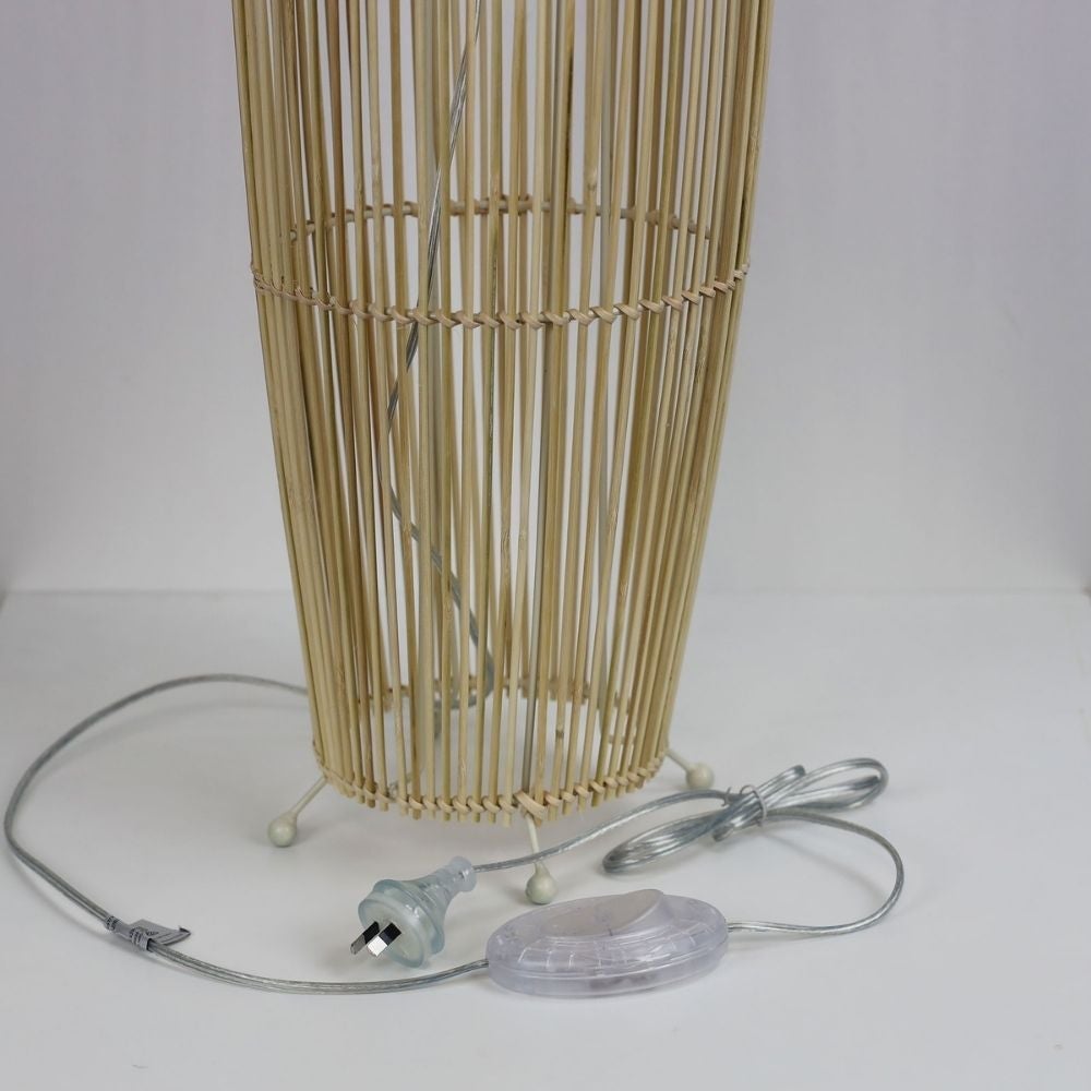 Oriel MATRAM Floor Lamp - Rattan-Oriel Lighting-Ozlighting.com.au