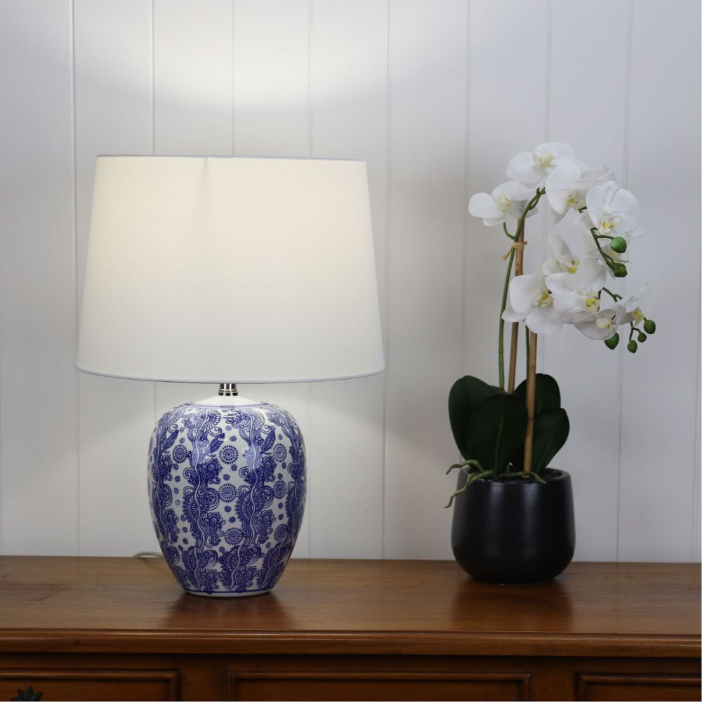 Oriel MEI Table Lamp - Ceramic-Oriel Lighting-Ozlighting.com.au