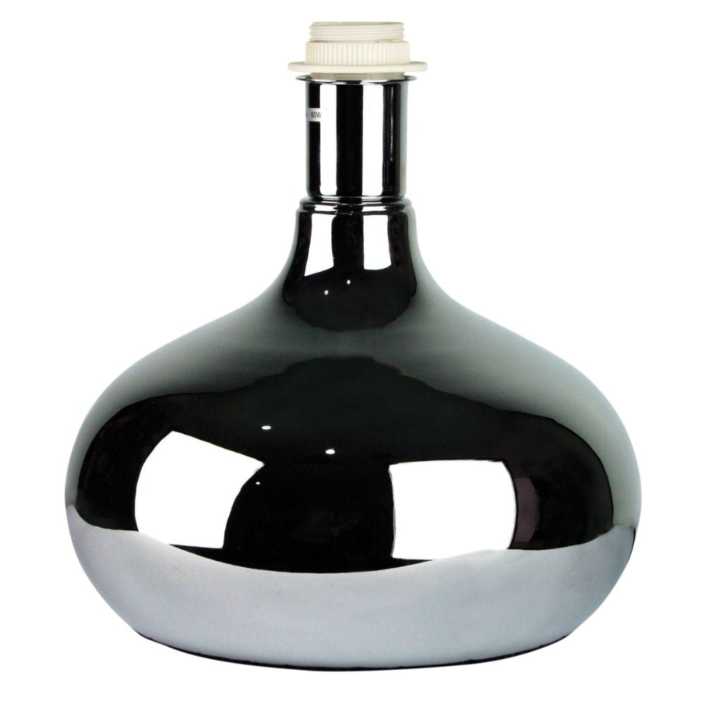 Oriel MILO Table Lamp Base Only - Glazed Chrome-Oriel Lighting-Ozlighting.com.au