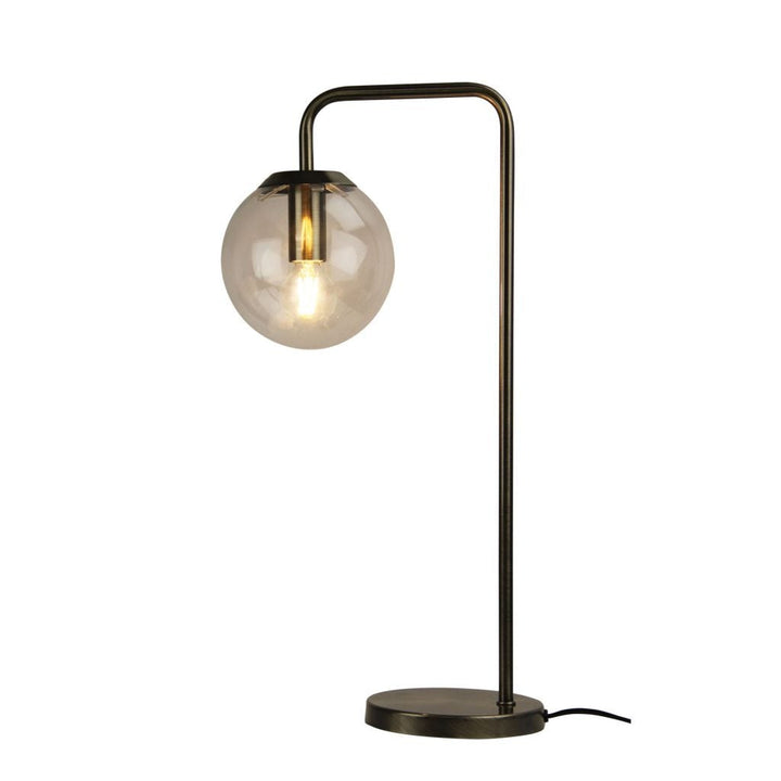Oriel NEWTON - Contemporary Clear Glass Table Lamp-Oriel Lighting-Ozlighting.com.au