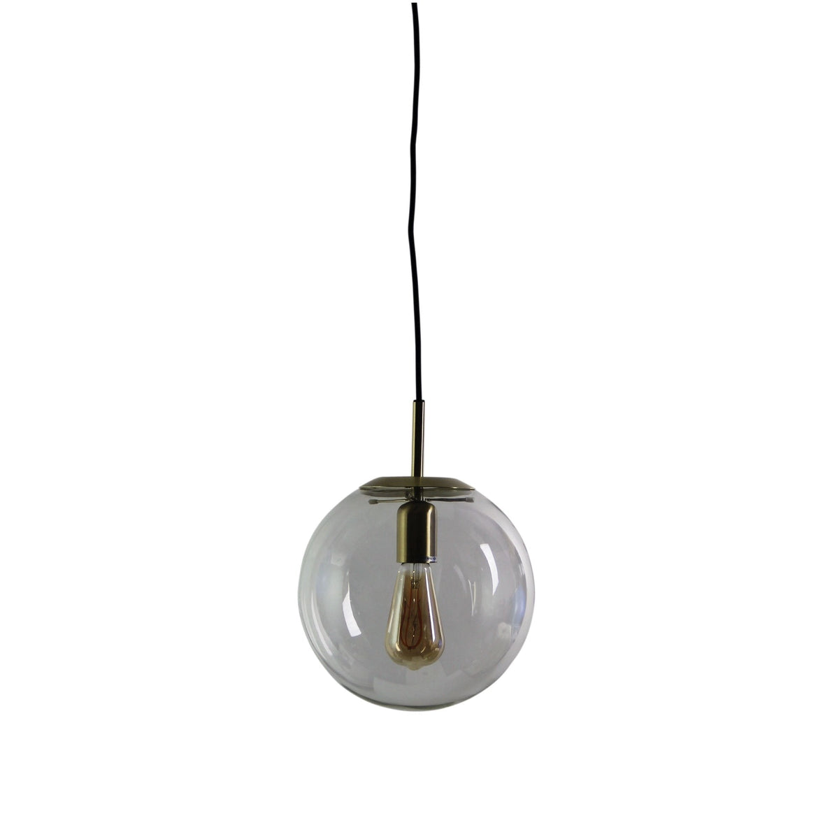 Oriel NEWTON Pendant - 250/300/400mm 1 Light Clear Glass-Oriel Lighting-Ozlighting.com.au