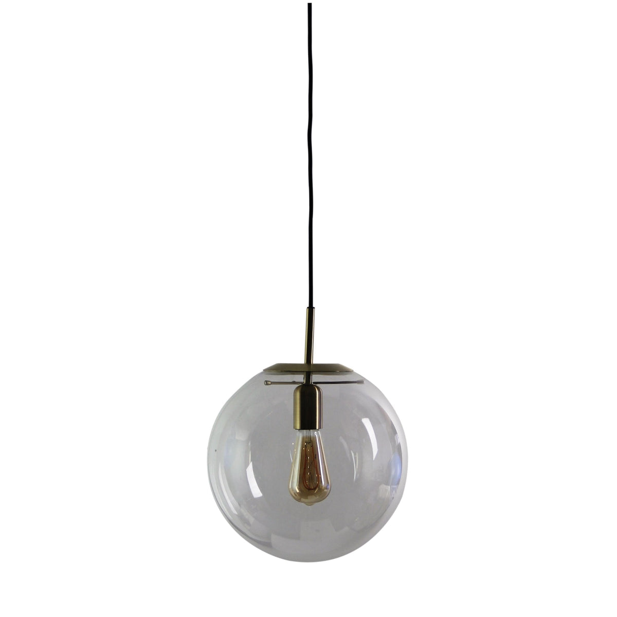 Oriel NEWTON Pendant - 250/300/400mm 1 Light Clear Glass-Oriel Lighting-Ozlighting.com.au