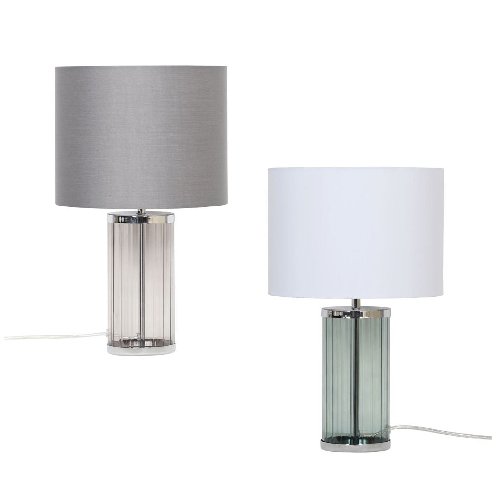 Oriel NIZIO Table Lamp - Coloured Glass, Green-Oriel Lighting-Ozlighting.com.au