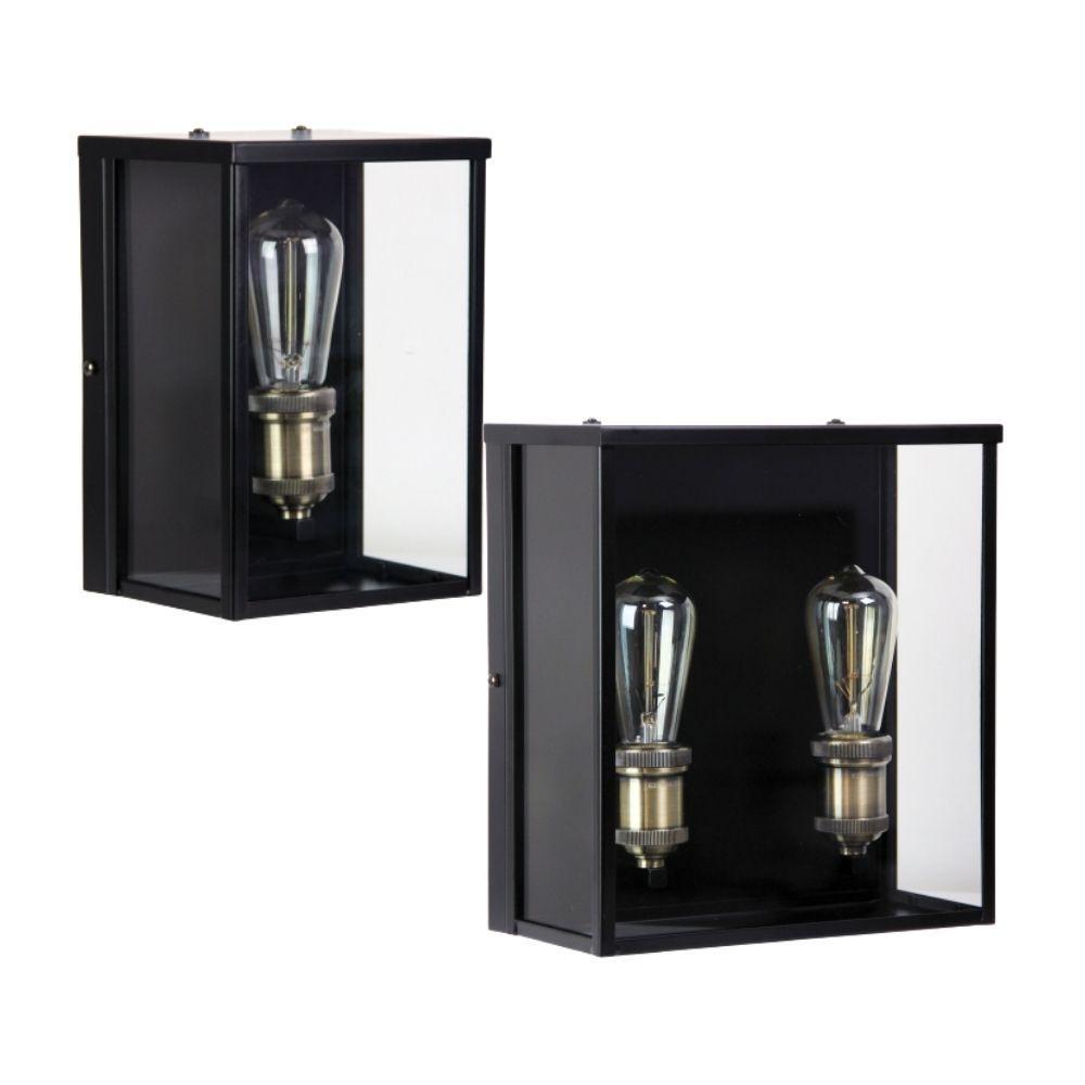 Oriel OAKLAND Outdoor Wall Light - Modern 1 Light / 2 Light Flush, IP44-Oriel Lighting-Ozlighting.com.au