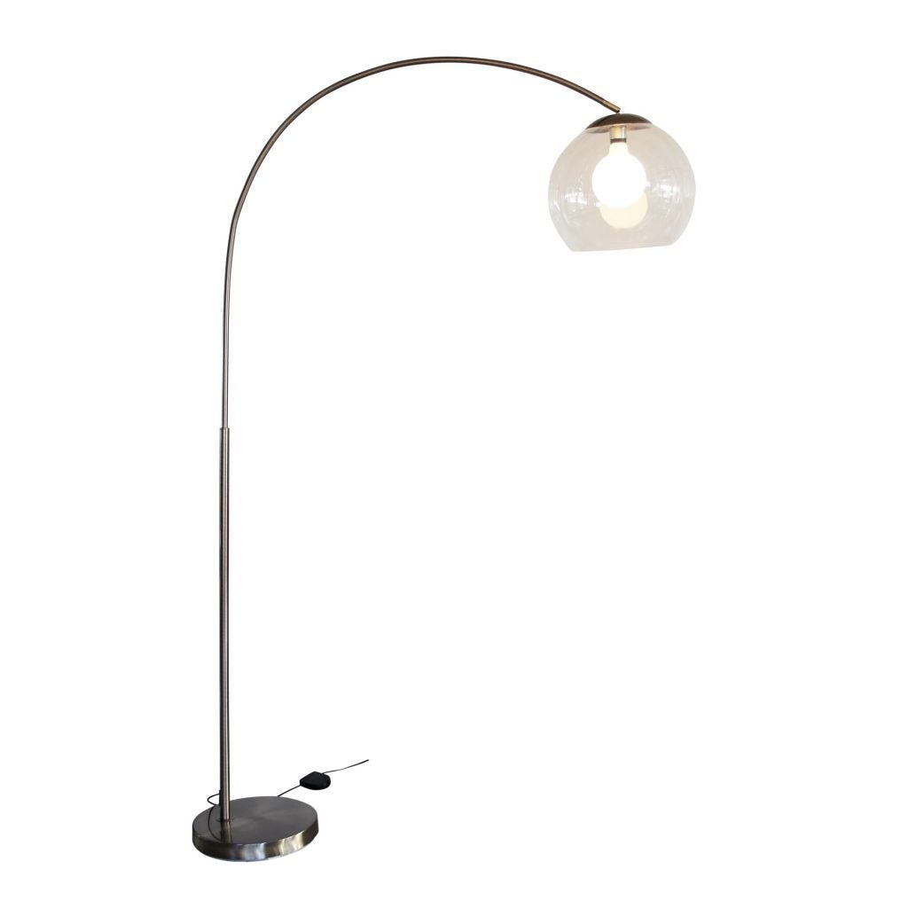 Oriel OVER Arc Floor Lamp - Acrylic Shade, E27-Oriel Lighting-Ozlighting.com.au