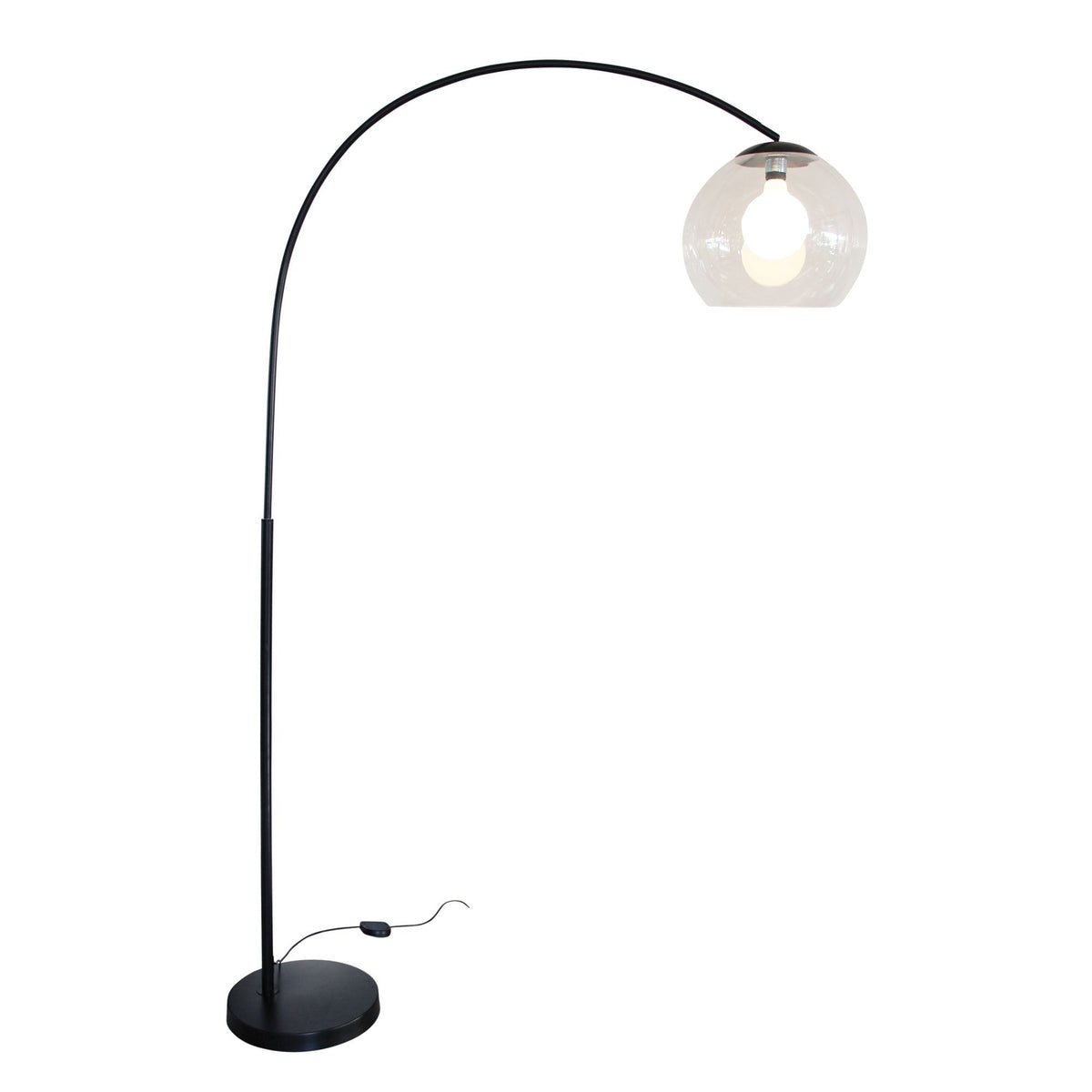 Oriel OVER Arc Floor Lamp - Acrylic Shade, E27-Oriel Lighting-Ozlighting.com.au