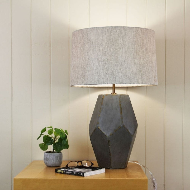 Oriel PABLO - Cubist-Inspired Resin Table Lamp-Oriel Lighting-Ozlighting.com.au
