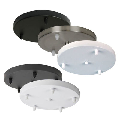 Oriel PARTI PAN - Turns 3/5 Single Pendants into One Round Plate Light Accessory-Oriel Lighting-Ozlighting.com.au