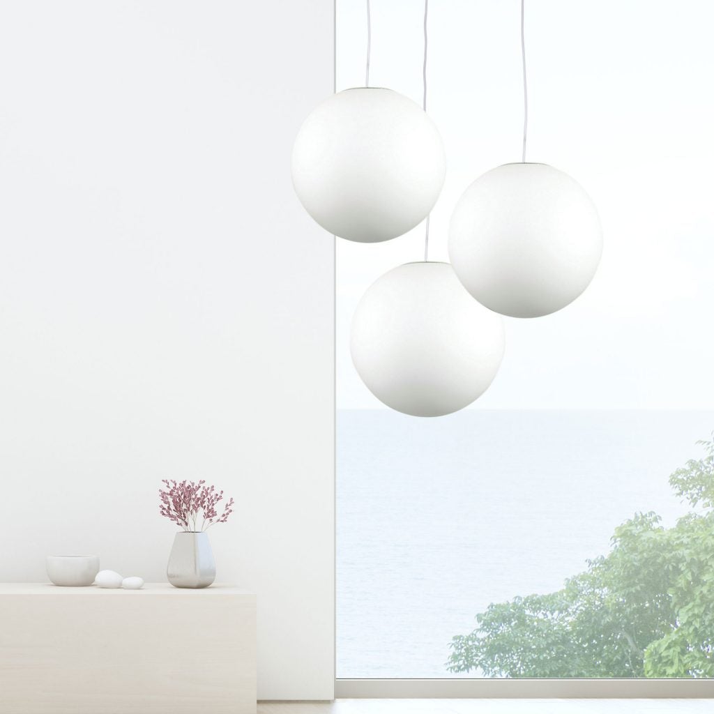 Oriel PHASE Acrylic Sphere Pendant - 200/300/400/500mm-Oriel Lighting-Ozlighting.com.au