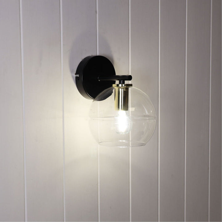 Oriel RENO - 25W Clear Glass Wall Light-Oriel Lighting-Ozlighting.com.au