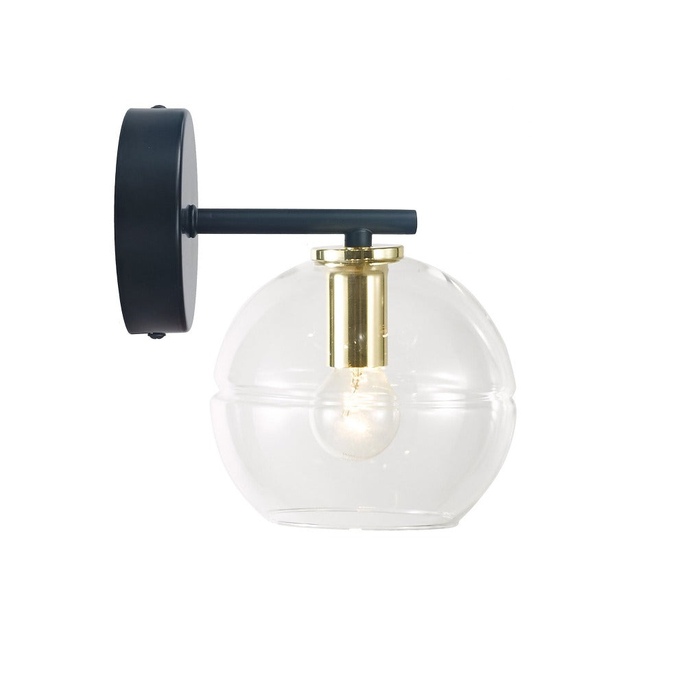 Oriel RENO - 25W Clear Glass Wall Light-Oriel Lighting-Ozlighting.com.au