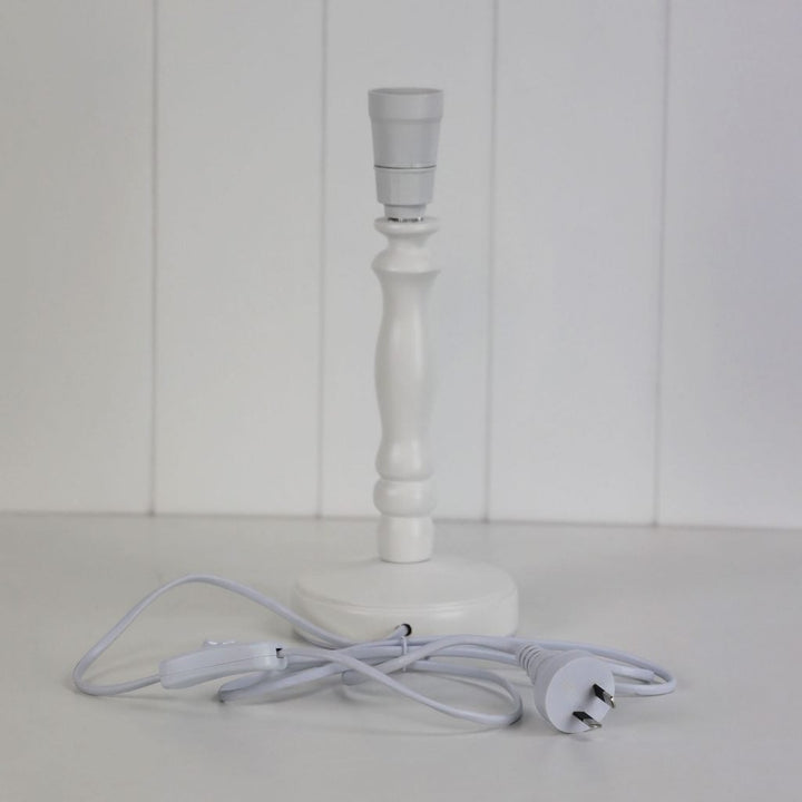 Oriel ROSALIE - Painted Timber Table Lamp Base Only-Oriel Lighting-Ozlighting.com.au