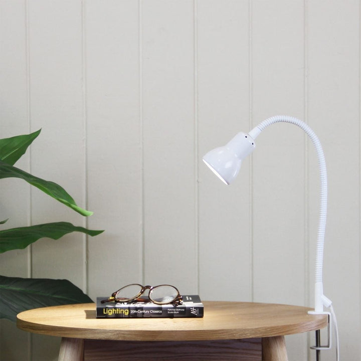 Oriel SCOPE - Adjustable Gooseneck Desk Clamp Lamp-Oriel Lighting-Ozlighting.com.au