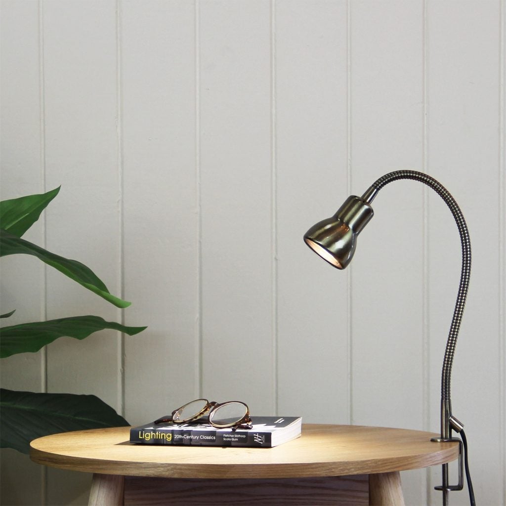 Oriel SCOPE - Adjustable Gooseneck Desk Clamp Lamp-Oriel Lighting-Ozlighting.com.au