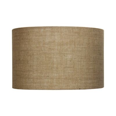 Oriel SHADE - Natural Textured Drum Hessian Shade Only - TABLE LAMP BASE/SUSPENSION REQUIRED-Oriel Lighting-Ozlighting.com.au