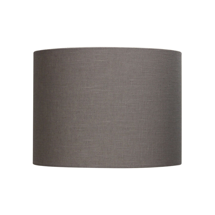 Oriel SHADE - Neutral Textured Drum Shade Only - TABLE LAMP BASE/SUSPENSION REQUIRED-Oriel Lighting-Ozlighting.com.au