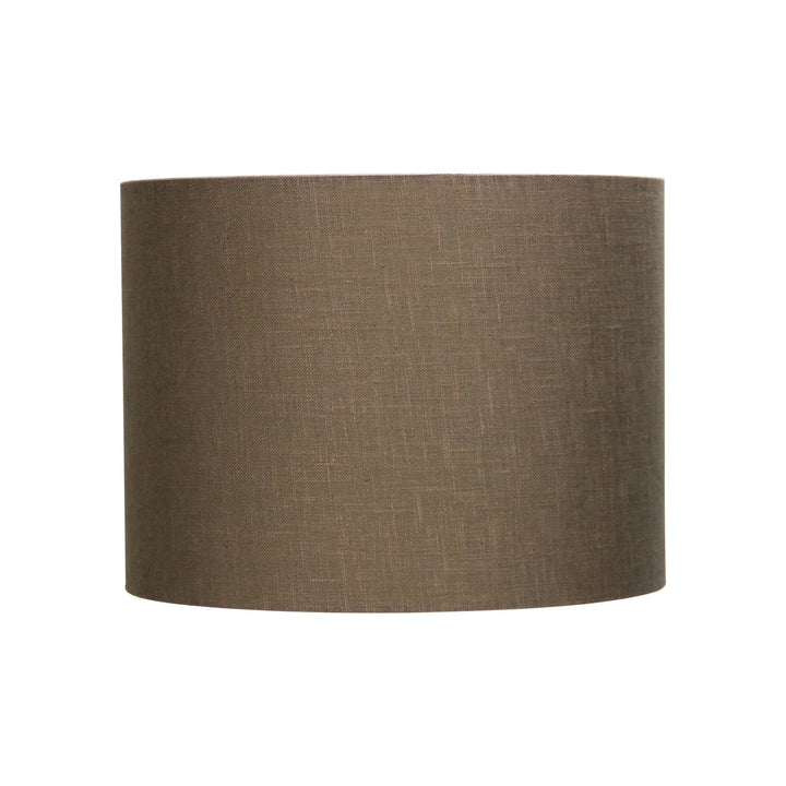 Oriel SHADE - Neutral Textured Drum Shade Only - TABLE LAMP BASE/SUSPENSION REQUIRED-Oriel Lighting-Ozlighting.com.au
